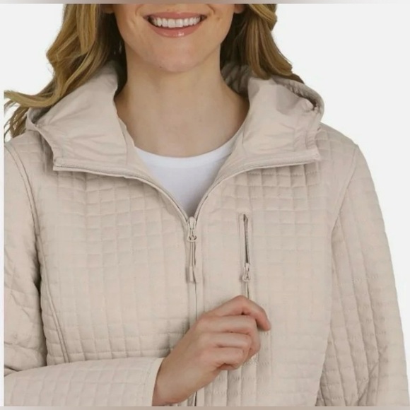 Lands’ End Women’s Quilted Jacket – Tan – Size Large – Brand New with Tags - Picture 3 of 10